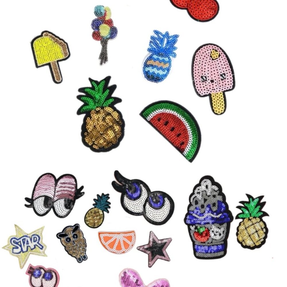 Assorted Sequins Embroidered Patches for Sewing - Picture 3 of 7